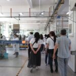 食品学院の附属研究センター内を見学