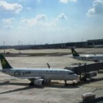 日本へは約2時間のフライト